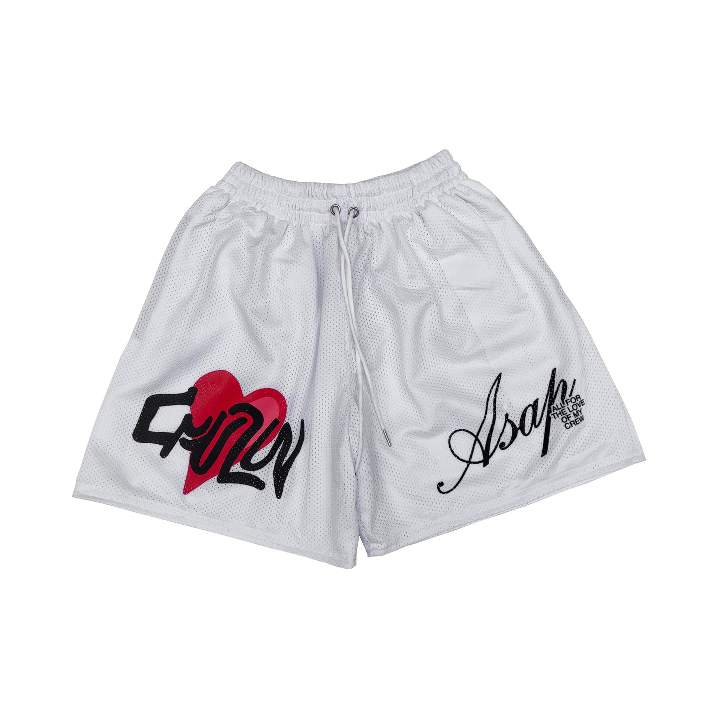 Crew Love Mesh Shorts - White