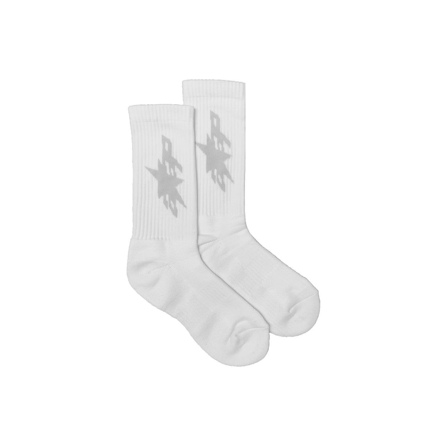 Worldstar Crew Socks - White